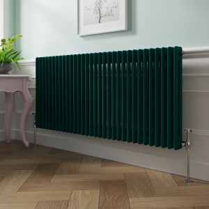 Bern 600 x 1460mm Blue Green Double Horizontal Column Radiator