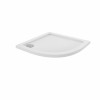 Essentials 800 x 800mm Quadrant Stone Shower Tray White