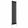 Bern 1800 x 470mm Black Double Column Vertical Traditional Radiator