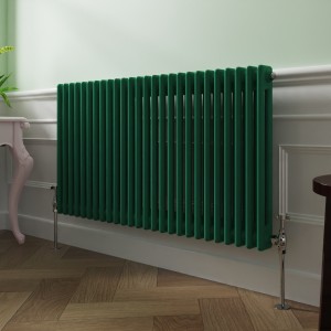 Bern 600 x 1190mm Moss Green Double Horizontal Column Radiator