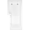 Marsden 1700mm Right Hand Easy Access L Shape Walk In Shower Bath with Screen