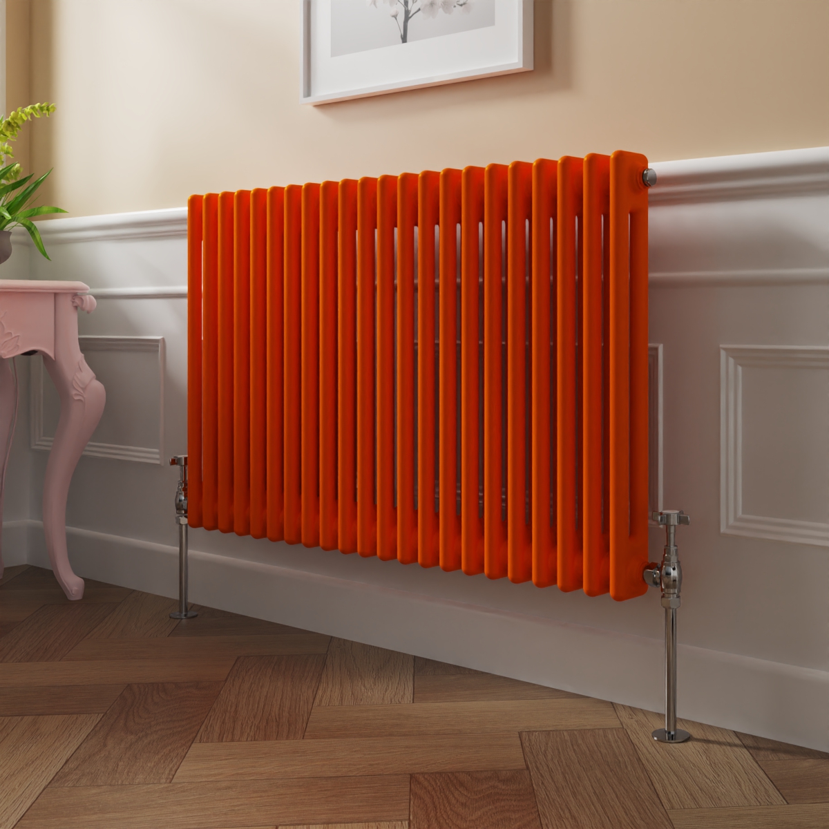 Bern 600 x 1010mm Bright Orange Double Horizontal Column Radiator