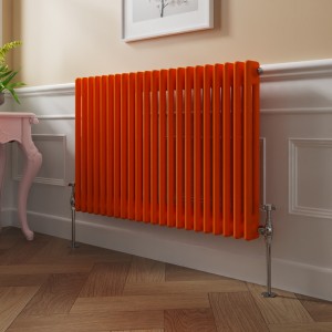 Bern 600 x 1010mm Bright Orange Double Horizontal Column Radiator