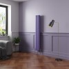 Norden 1600 x 237mm Elegant Purple Double Vertical Oval Column Designer Radiator