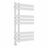 Koli 800 x 450mm White Thermostatic Touch Control Wifi Electric Heated Towel Rail