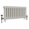 Classic  450 x 840mm  Porcelain White Triple Column Cast Iron Radiator - 13 Sections