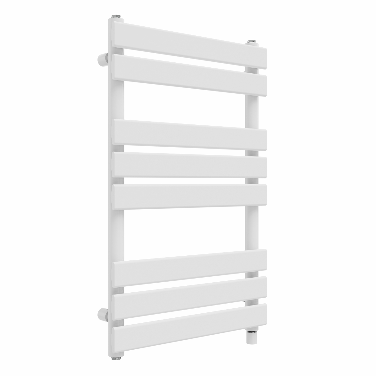 Juva 800 x 500mm White Flat Panel Simple Electric Heated Towel Rail