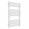 Juva 800 x 500mm White Flat Panel Simple Electric Heated Towel Rail