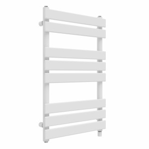 Juva 800 x 500mm White Flat Panel Simple Electric Heated Towel Rail