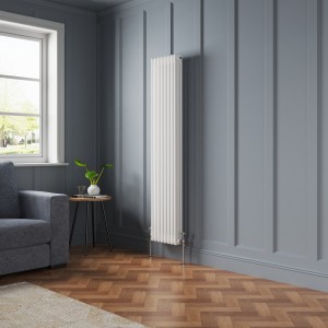 Bern 1800 x 380mm White Triple Column Vertical Traditional Radiator