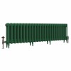 Classic  450 x 1522mm Farrow & Ball Duck Green Triple Column Cast Iron Radiator - 24 Sections
