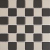 Victorian White & Black Chequer Mosaic