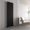 Carisa Nemo Double 1800 x 470mm Black Designer Aluminium Radiator