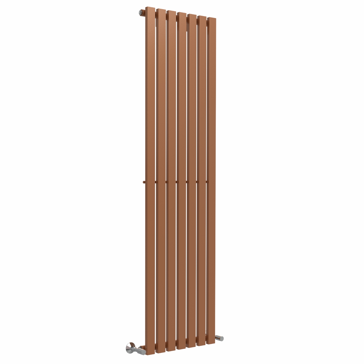 Lulea 1800 x 480mm Metallic Bronze Single Flat Panel Vertical Designer Radiator