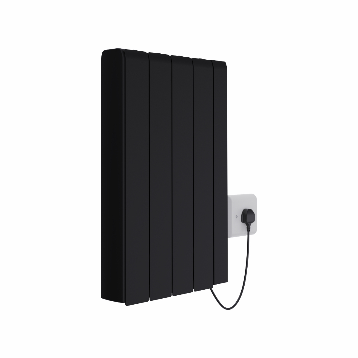 Bismo CRC 570 x 444mm Black Flat Panel Ceramic Core Wifi Electric Radiator - 1000W