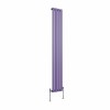 Karlstad 1800 x 274mm Elegant Purple Single Flat Panel Vertical Designer Radiator