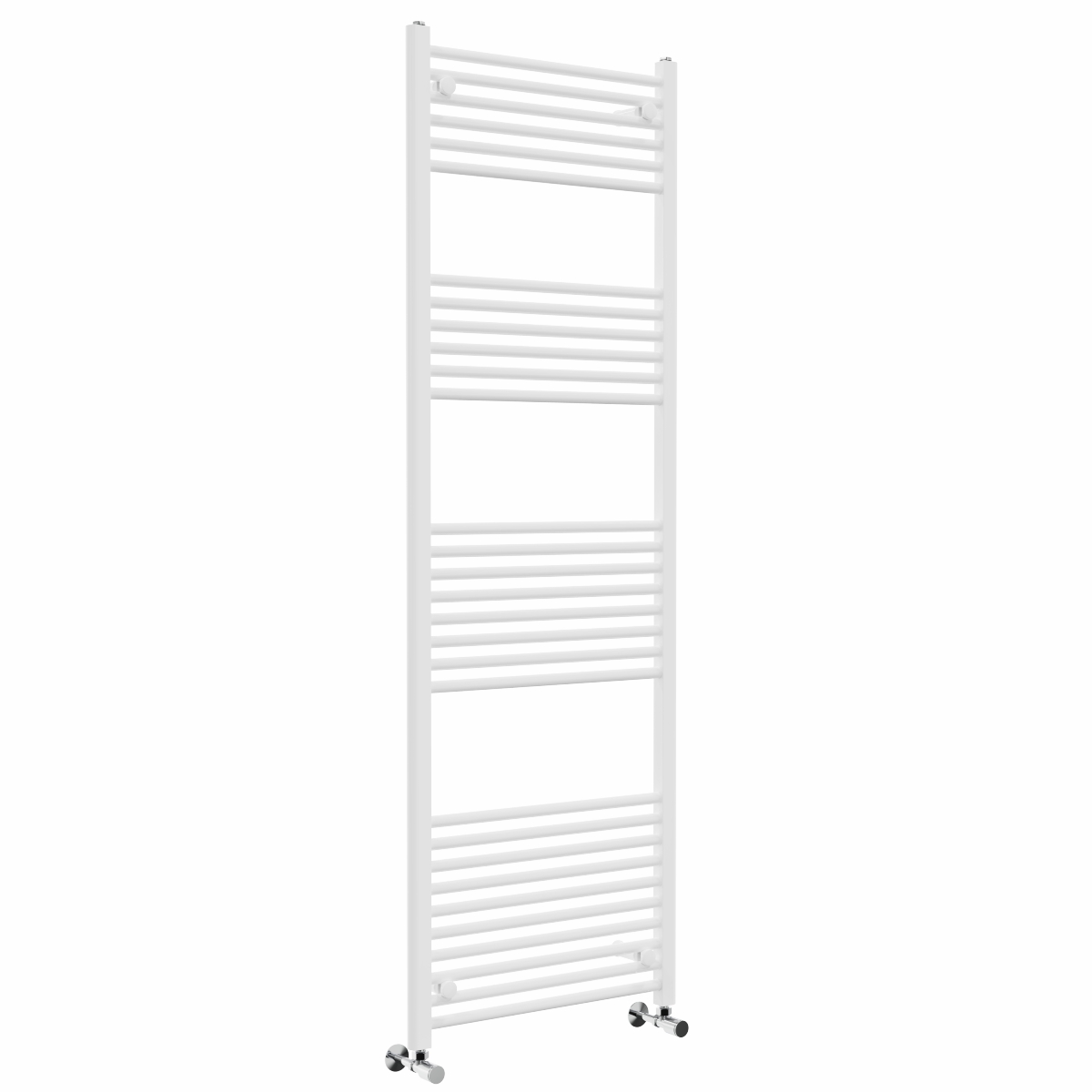 Bergen 1800 x 600mm Straight White Heated Towel Rail