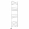 Bergen 1800 x 600mm Straight White Heated Towel Rail