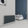 Carisa Chambord 600 x 1095mm Anthracite Designer Aluminium Radiator