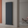 Carisa Angers Double 1800 x 595mm Anthracite Designer Aluminium Radiator