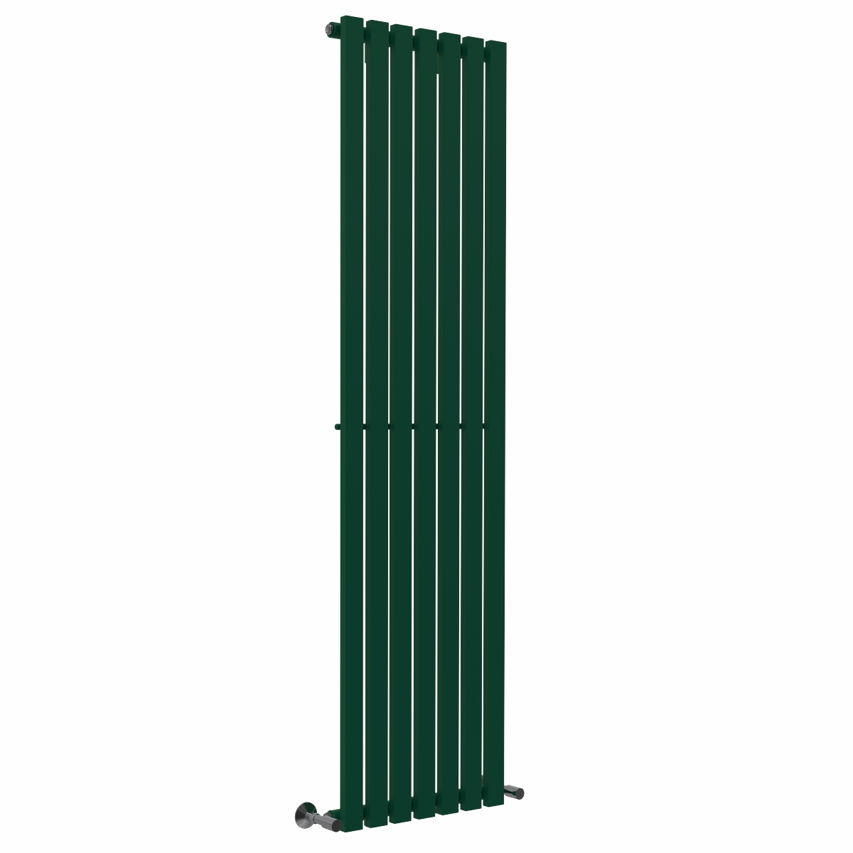 Lulea 1800 x 480mm Moss Green Single Flat Panel Vertical Designer Radiator