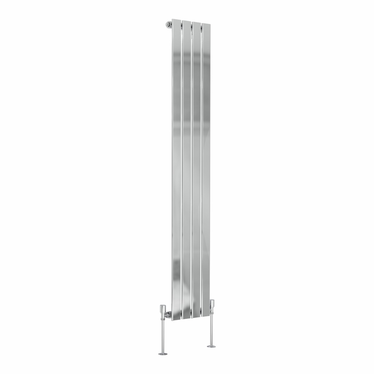 Karlstad 1600 x 274mm Chrome Single Vertical Flat Panel Designer Radiator