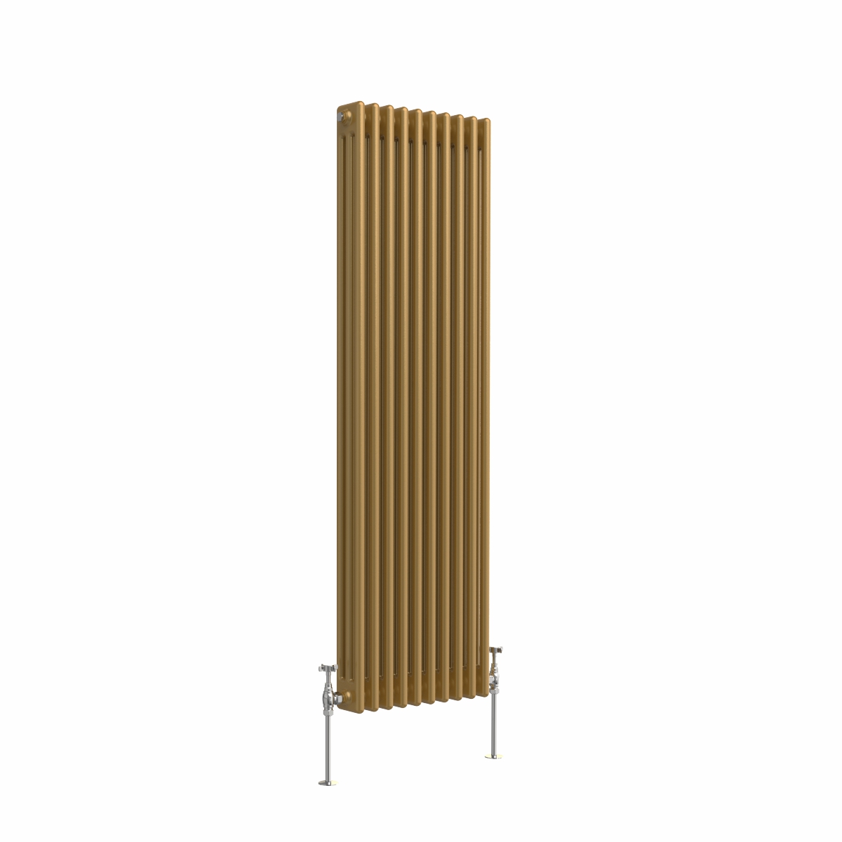 Bern 1500 x 470mm Metallic Gold Triple Vertical Column Radiator