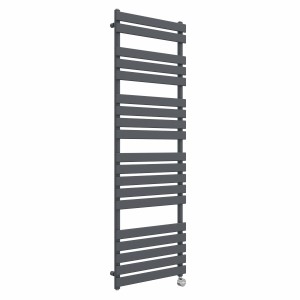 Juva 1800 x 600mm Sand Grey Flat Panel Thermostatic Touch Control Electric Heated Towel Rail