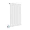 Norden 600 x 414mm White Horizontal Oval Tube Wifi Electric Radiator - 600W