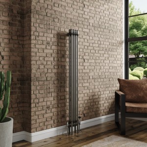 Bern Traditional Raw Metal Double Vertical Column Radiator - Choice Of Sizes