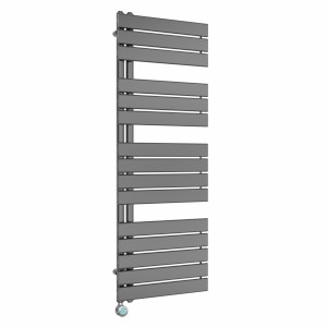 Kristiansund 1380 x 500mm Gunmetal Thermostatic Touch Control Wifi Electric Heated Towel Rail