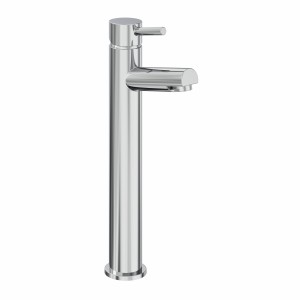 Dalaman Modern High Rise Basin Mixer Tap - Chrome