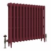 Classic  745 x 840mm  Farrow & Ball Eating Room Red Triple Column Cast Iron Radiator - 13 Sections