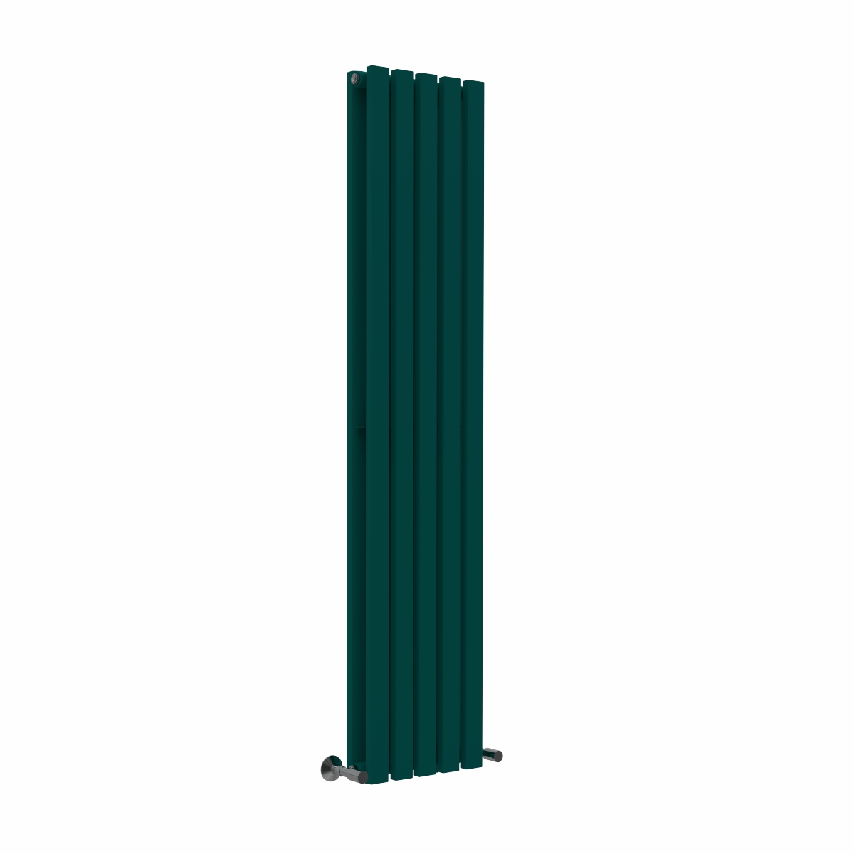 Lulea 1600 x 340mm Blue Green Double Flat Panel Vertical Designer Radiator