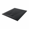 Terra - 1100x900mm Slate Effect Rectangle Shower Tray Black