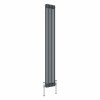 Bern 1800 x 290mm Anthracite Double Vertical Column Radiator
