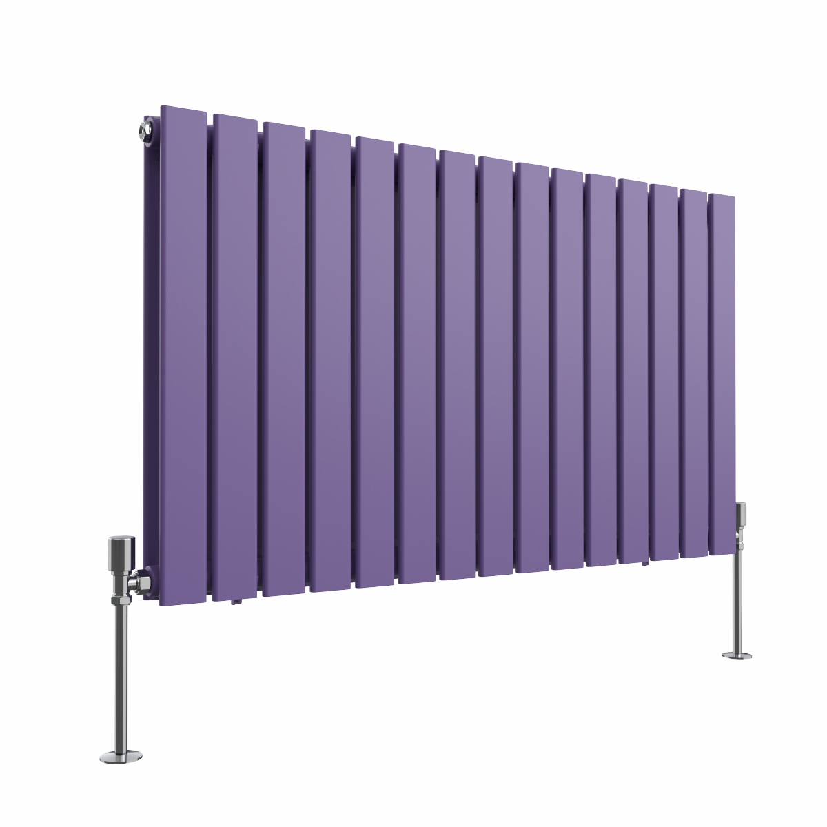 Karlstad 600 x 1022mm Elegant Purple Double Horizontal Flat Panel Designer Radiator