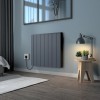 Bismo CRC 570 x 714mm Grey Flat Panel Ceramic Core Wifi Electric Radiator - 2000W