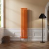 Bern 1800 x 380mm Bright Orange Double Vertical Column Radiator