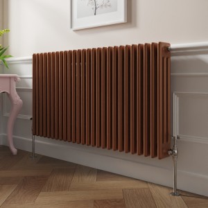 Bern 600 x 1190mm Metallic Bronze Triple Horizontal Column Radiator