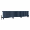Classic  450 x 1956mm Farrow & Ball Hague Blue Triple Column Cast Iron Radiator - 31 Sections
