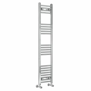 Bergen 1400 x 300mm Straight Chrome Heated Towel Rail