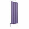 Norden 1600 x 591mm Elegant Purple Single Oval Column Vertical Designer Radiator