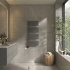 Kristiansund 1126 x 500mm Gunmetal Thermostatic Touch Control Wifi Electric Heated Towel Rail