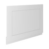 Imperio Bordeaux - 700mm Traditional End Bath Panel - Chalk White