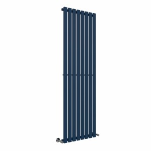 Lulea 1800 x 550mm Sapphire Blue Single Vertical Flat Panel Designer Radiator