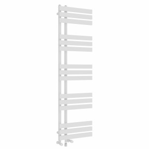 Koli 1600 x 450mm Dual Fuel White Simple Electric Heated Towel Rail