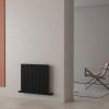 Carisa Nemo 600 x 660mm Black Designer Aluminium Radiator