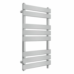 Juva 800 x 450mm Chrome Flat Panel Simple Electric Heated Towel Rail