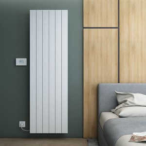Carisa Boreas M 1800 x 555mm White Designer Aluminium Electric Radiator